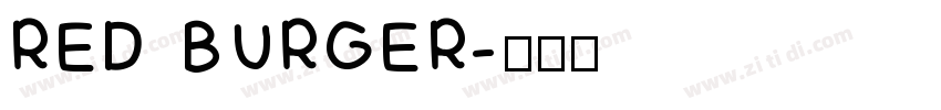 RED BURGER字体转换